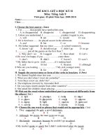 Đề KSCL giữa HK2