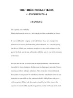 LUYỆN ĐỌC ANH NGỮ QUA CÁC TÁC PHẨM VĂN HỌC-THE THREE MUSKERTEERS ALEXANDRE DUMAS CHAPTER 56 ppsx