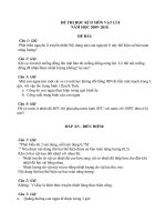 Đề thi- đáp án học kì II môn vật lí 8