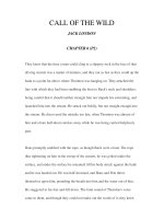 LUYỆN ĐỌC TIẾNG ANH QUA CÁC TÁC PHẨM VĂN HỌC –CALL OF THE WILD JACK LONDON CHAPTER 6 (P2) ppt