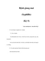 Bệnh giang mai (Syphillis) (Kỳ 5) pdf
