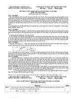 Đề thi chuyên 2- hóa 9