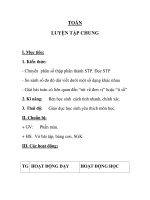 TOÁN LUYỆN TẬP CHUNG tuần 10 pptx