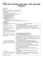 TỔNG KẾT PP ĐỌC, HIỂU ... N.VĂN 12NC