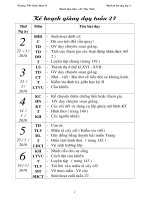 Giáo án Tuần 27 CKTKN Tình Bạc Liêu