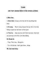 Toán ôn tập bảng đơn vị đo khối lượng pptx