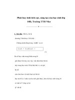 Sáng kiến kinh nghiệm - Phát huy tính tích cực, sáng tạo của học sinh lớp 10B5 ppt