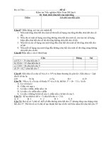 Kiem tra trac nghiem So hoc 6-Tinh chat chia het cua mot tong