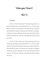 Viêm gan Virut C (Kỳ 1) docx