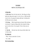 TẬP ĐỌC NHỮNG NGƯỜI BẠN TỐT ppt