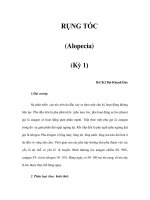 RỤNG TÓC (Alopecia) (Kỳ 1) ppt