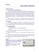 Chuong 3 - Bảng , khung và biểu mẫu pptx