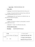 Giáo án Hoá học lớp 9 - TÍNH CHẤT HÓA HỌC AXÍT potx