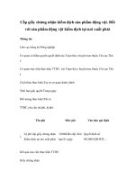 Cấp giấy chứng nhận kiểm dịch sản phẩm động vật. Đối với sản phẩm động vật kiểm dịch tại nơi xuất phát pptx