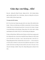 Cha mẹ và sự phát triển của bé - Phần 8 pot