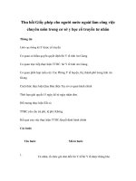 Thu hồi Giấy phép cho người nước ngoài làm công việc chuyên môn trong cơ sở y học cổ truyền tư nhân potx