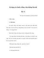 Sử dụng các thuốc chống viêm không Steroid (Kỳ 1) pdf