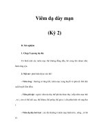 Viêm dạ dày mạn (Kỳ 2) docx