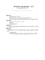 Đề-Đáp án HSG Toán 6 .Y5