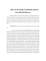 Một vài nét chung về tình hình công tác học sinh giỏi hiện nay doc