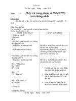 Toán lớp 1-tuần 30(chuẩn kiến thức )