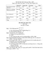 ĐỀ + ĐÁP ÁN TOÁN 9HKII