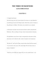 LUYỆN ĐỌC ANH NGỮ QUA CÁC TÁC PHẨM VĂN HỌC-THE THREE MUSKERTEERS ALEXANDRE DUMAS CHAPTER 31 ppsx