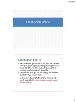 Chính sách Tiền tệ chương trình fulbfight