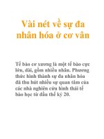 Vài nét về sự đa nhân hóa ở cơ vân pptx