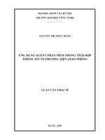 ứng dụng agent phần mềm trong tích hợp thông tin về phương tiện giao thông