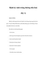 Bệnh ký sinh trùng đường tiêu hoá (Kỳ 1) pptx