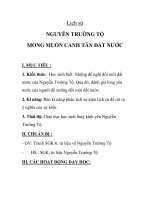 Lich sử NGUYỄN TRƯỜNG TỘ MONG MUỐN CANH TÂN ĐẤT NƯỚC docx