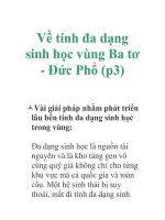 Về tính đa dạng sinh học vùng Ba tơ - Đức Phổ (p3) pptx
