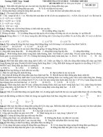 Đề Thi  8 tuần học kì II  lop 11 Mã đề 225