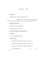 Giáo án Toán lớp 1 - Số 9 pot