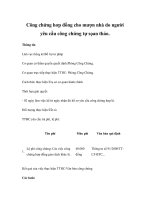 Công chứng hơp đồng cho mượn nhà do người yêu cầu công chứng tự sọan thảo. pptx