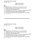 kiểm tra 45 phút hình hoc