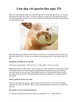 Làm đẹp với nguyên liệu ngày Tết pdf