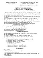 THÔNG TIN VỀ CUỘC THI viet thu vua Ly Thai To