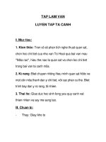 Tập làm văn Luyện tập tả cảnh ppsx