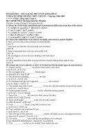 de thi vao chuyen TPHCM 2009