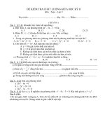 Đề kiểm tra giữa kì  toán 9