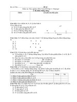 Kiem tra trac nghiem HH6-Ba diem thang hang