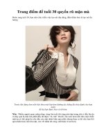 Trang điểm để tuổi 30 quyến rũ mặn mà ppsx