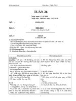 Giáo án Lớp 4-Tuần 26-CKT