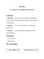 TẬP ĐỌC CA DAO VỀ LAO ĐỘNG SẢN XUẤT pdf