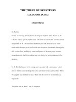 LUYỆN ĐỌC ANH NGỮ QUA CÁC TÁC PHẨM VĂN HỌC-THE THREE MUSKERTEERS ALEXANDRE DUMAS CHAPTER 25 pps