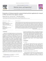 Preparation of chitosan magnetite composite beads and their application for removal of Pb(II) and Ni(II) from aqueous solution