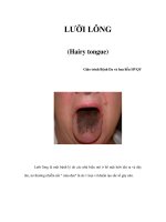 LƯỠI LÔNG (Hairy tongue) pptx