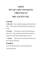 LỊCH SỬ ÔN TẬP: CHÍN NĂM KHÁNG CHIẾN BẢO VỆ ĐỘC LẬP DÂN TỘC pps